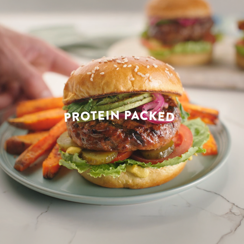 delicious protein packed burger